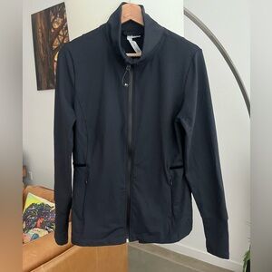 Diadora Luxe Collection Fitted Black Zip Jacket